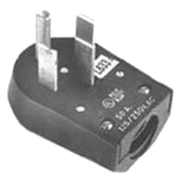 Industrial C & S 50A BLK Trail ANG Plug C54U